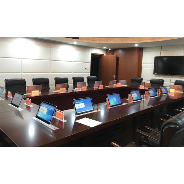 Ultrathin Electric LCD PC Monitor Lift 17.3inch Screen Conference System Pop Up TV