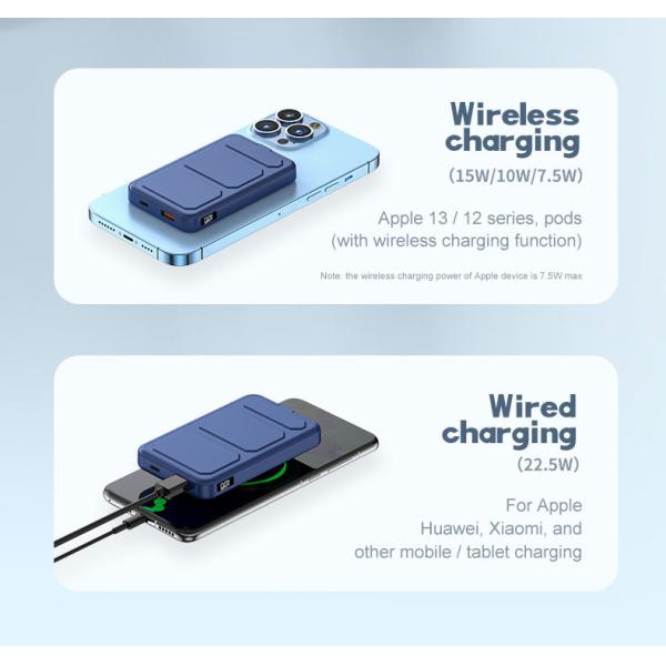 10000 Mah привели 4 в 1 радиотелеграфа заряжателя перемещения банке силы всасывания портативного мини магнитном