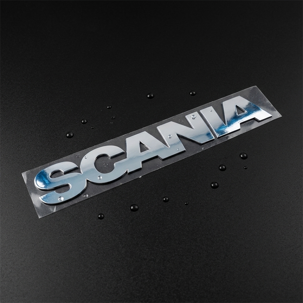 Custom Letter Transfer Nickel Sticker Electroplating Chrome Color Mirror Sticker for Cartoon