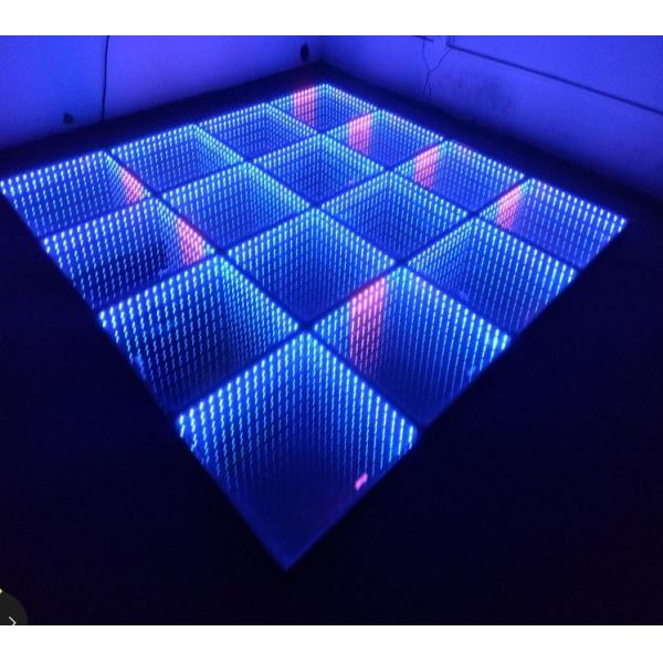 Alta Qualidade LED Efeito Luz 3D Espelho Abismo LED Piso de Dança para o Estádio do Casamento