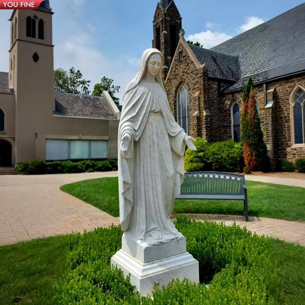 Classical Hand Carved Marble Mother Teresa Marble Sculpture