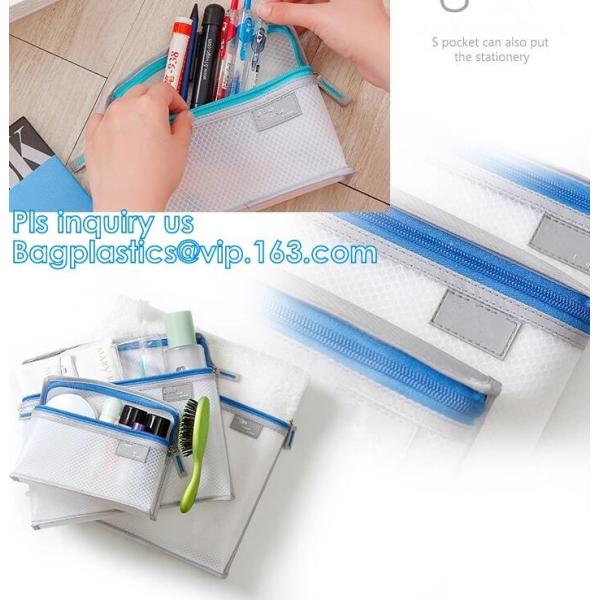 Nylon Mesh Makeup cosmetic Bag / small nylon mesh make up cosmetic bag, Travel Mesh Cosmetic Makeup Organizer Bag, mesh