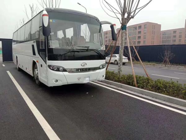 Euro 4 Emission Used Higer Coach Bus Airbag Retarder Heater 100000km Mileage
