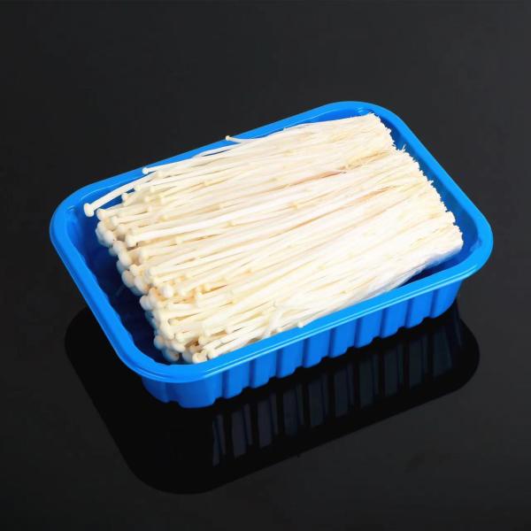 Hengmaster Clear White Pet Plastic Oval Tray Divide Disposable