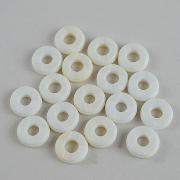 Circular Alumina Ceramic Gasket High Temperature Resistant Electrical Insulation