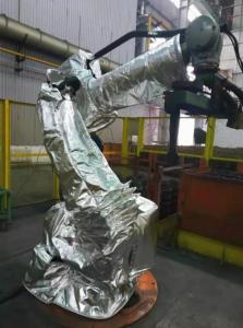 Traje de proteção de robô industrial Manga robô resistente a altas temperaturas