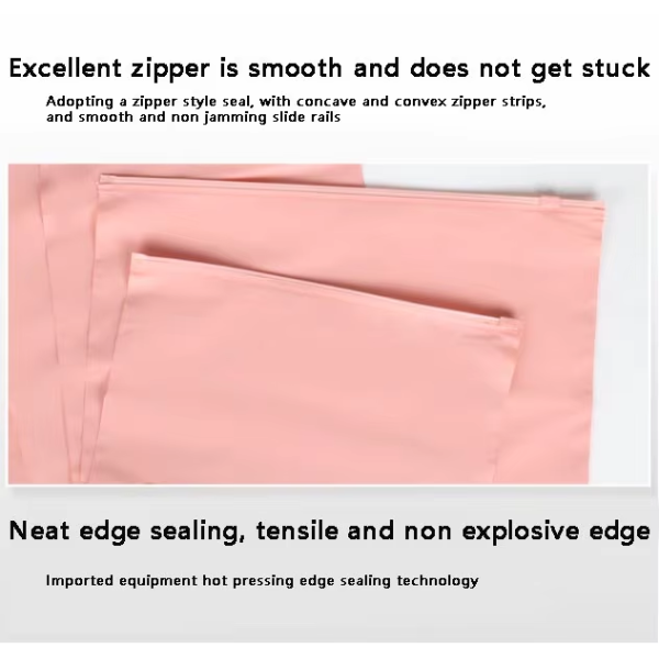 Customized PVC matte zipper clothing bags, plastic zipper locks, clothes, T-shirts, other clothing packaging - for socks and shoes
