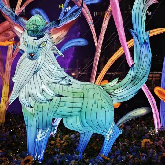 Giant Mythical Beast Chinese Lantern | Customizable Festival Light Sculpture for Light Festivals, Shopping Malls & Events