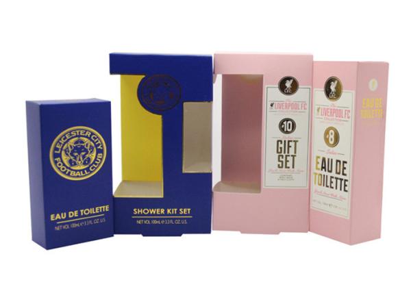 Individual Deluxe Rigid Makeup Gift Box , Beautiful Packaging Perfume Boxes