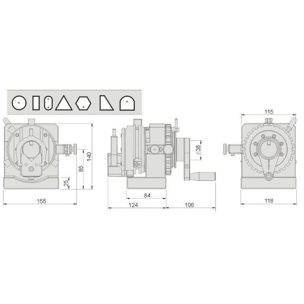 Высота 65mm центра BT PFH350 пробивает бывшее для шлифовального станка CNC