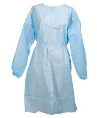 Roupa descartável plástica da segurança do CPE, vestidos longos do hospital da luva