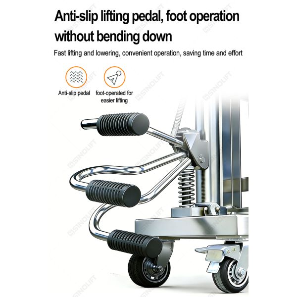 DTF450S Stainless Steel Hydraulic Drum Truck