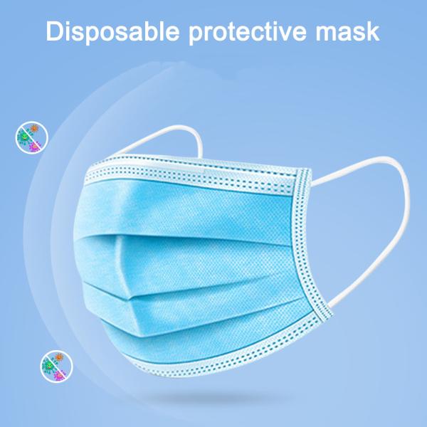 Sanitary 3 Ply Surgical Face Mask Non Woven Fabric High Filtration Skin Friendly