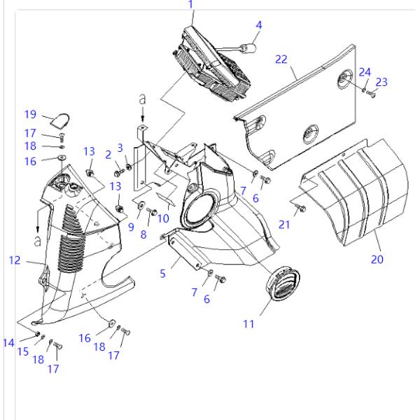 600-467-1100 4921776 Controller KOMATSU Excavator Spare Parts For SAA6D107E-1B