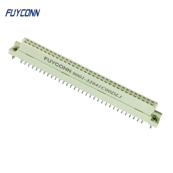 2 conector fêmea de Eurocard do RUÍDO 41612 do receptáculo do PWB do anjo do direito das fileiras 64P com o fechamento da placa