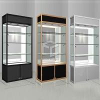 panneau en verre de mélamine de Cabinet d'étalage d'affichage de long magasin de 47in avec la lumière de T5 LED