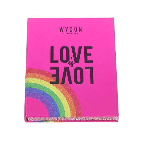 Glitter Paper Cosmetic Makeup Packaging 81mm CMYK Blush And Highlighter Palette