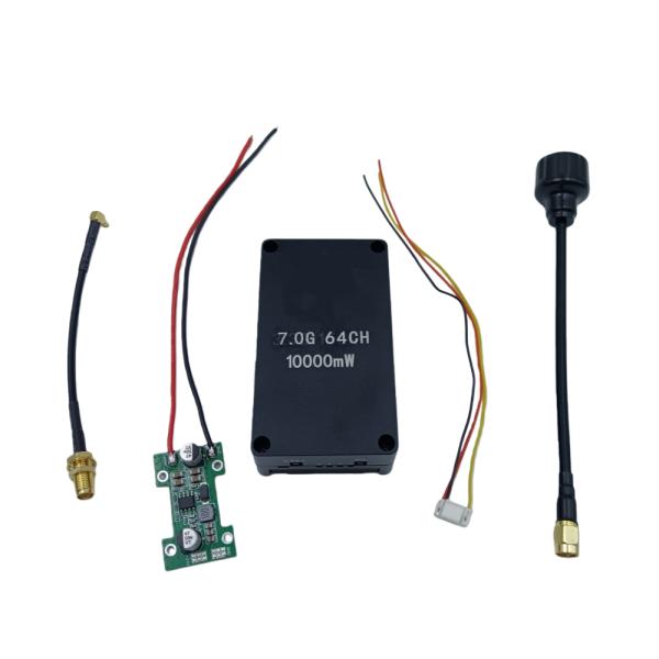 Analog 7.0GHz 8-10W 64CH Video Transmitter 8-10W (200mW 400mW 1W 4W 8-10W) Adjustable power