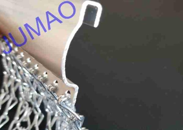Silver Color Aluminum Metal Chain Link Curtains Durable For Ceiling / Wall