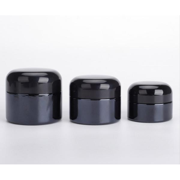 20g 30g 50g Black Eye Cream Jar With Lid Cosmetic Package Container Glass Cream Jar
