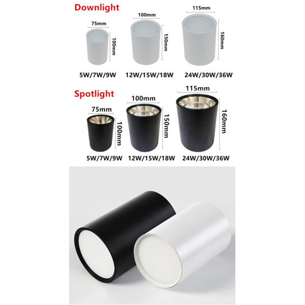 5W 7W 9W 12W 15W 18W LED Dimmable Surface Mounted Downlight