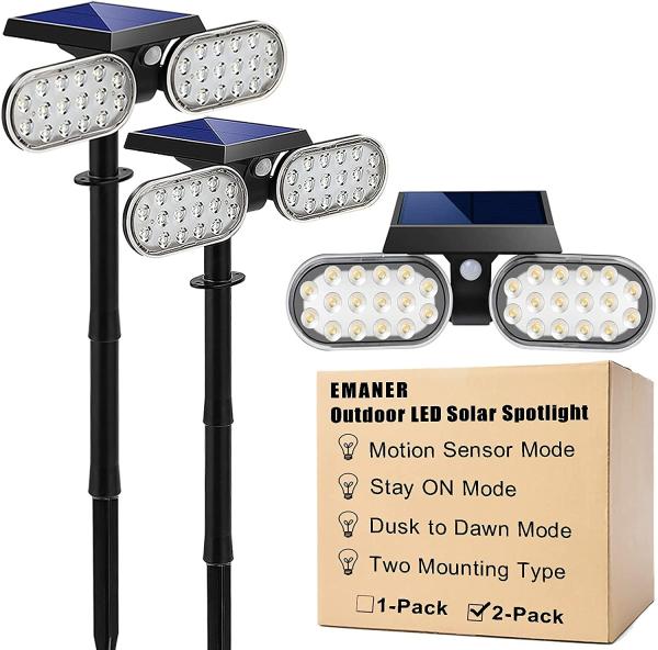 2200mAh 10LM Outdoor Motion Solar Lights SMD3528 Solar LED Floodlight