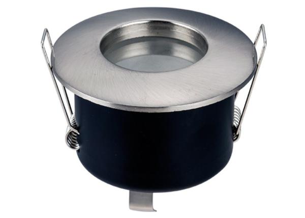 Aluminium GU10 MR16 Push Lock IP65 Bathroom Downlighted - Satin Nickel Color