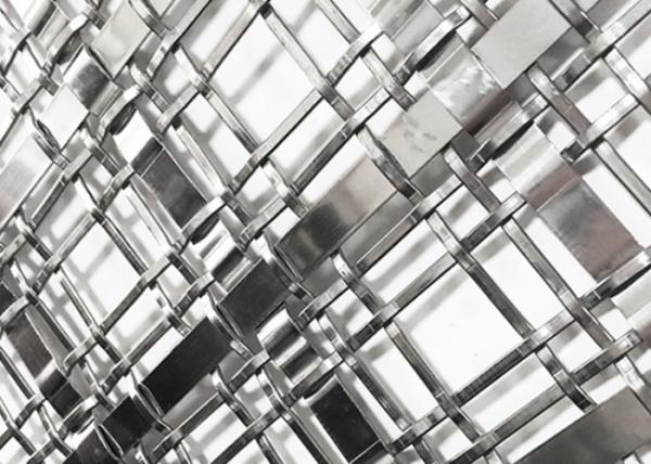 Metal 10mm decorativo de aço inoxidável Mesh For Cladding