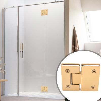 Modern Design Rosa Dourado Bacia de Chuveiro para Bifold Glass Ducha Porta Cerniere Box Doccia