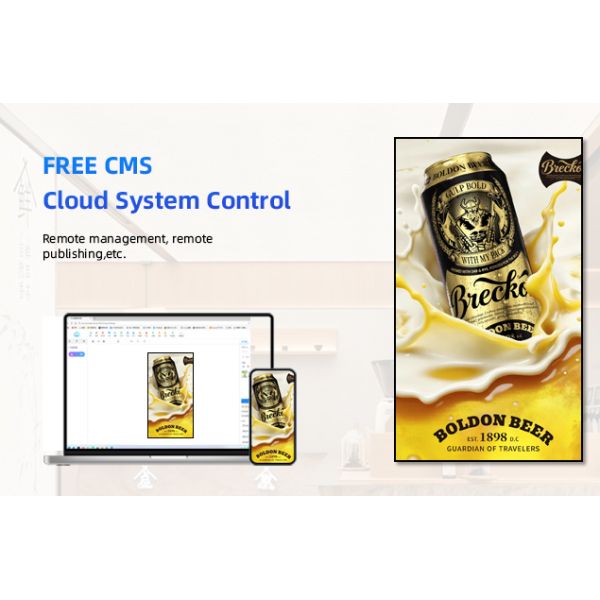 LCD Advertising Digital Signage Displays Wall Mounted 65 Inch