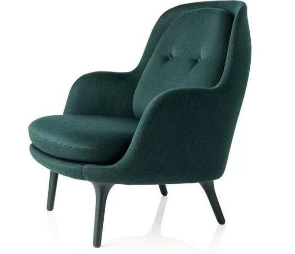 Ro Lounge Velvet Chair hotel lobby armchair fabric leather chair