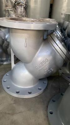 DN250 DN300 PN25 cast steel WCB Y-type flange strainer made in China