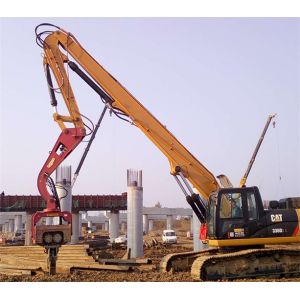 Coastal Excavator Pile Driving Boom 7.5 Tons 400RPM For  Kobelco Hitachi
