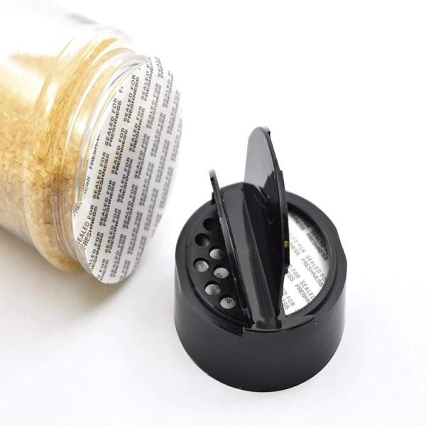 Cylinder 280ml Clear Plastic Pet Spice Jar Customized Color