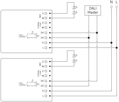 Controlador LED regulable de corriente constante de 36W de la serie Easy-use, 500mA a 1100mA opcional con regulación DALI2 y 5 años de garantía