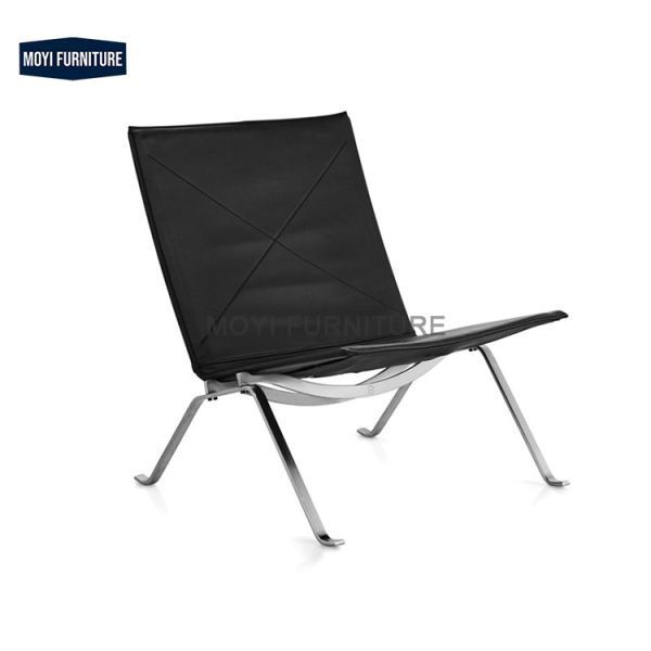 Genuine Leather Modern Living Room Lounge Chair with Ottoman Customized Leisure Chair Home Furniture