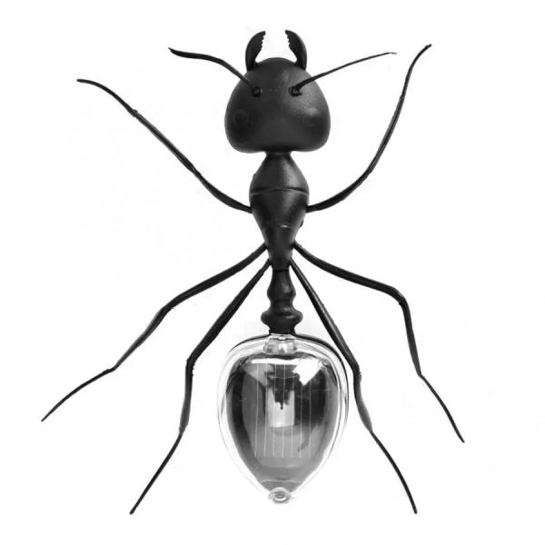 Black Solar Powered Ant Small Solar Toys Early Learning Educational Toy