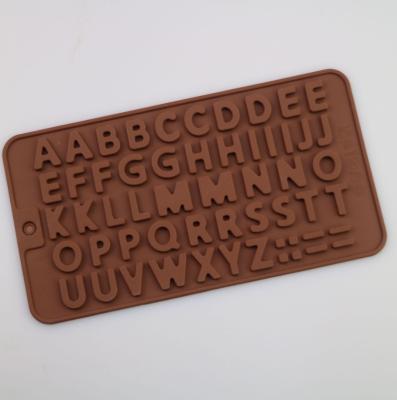 Alphabet Pattern Silicone Chocolate Molds Heat Insulation Waterproof
