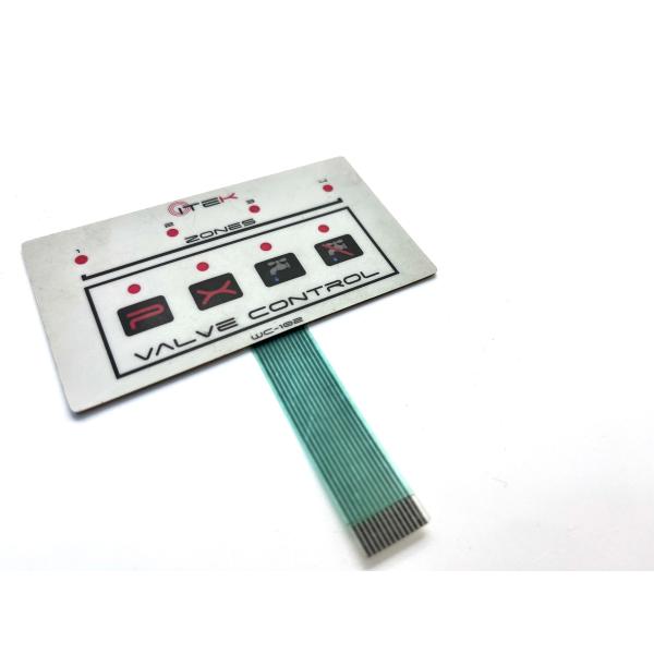 Texture Mylar Side LED Push Button Membrane Switch With Molex 0.5MM Pitch
