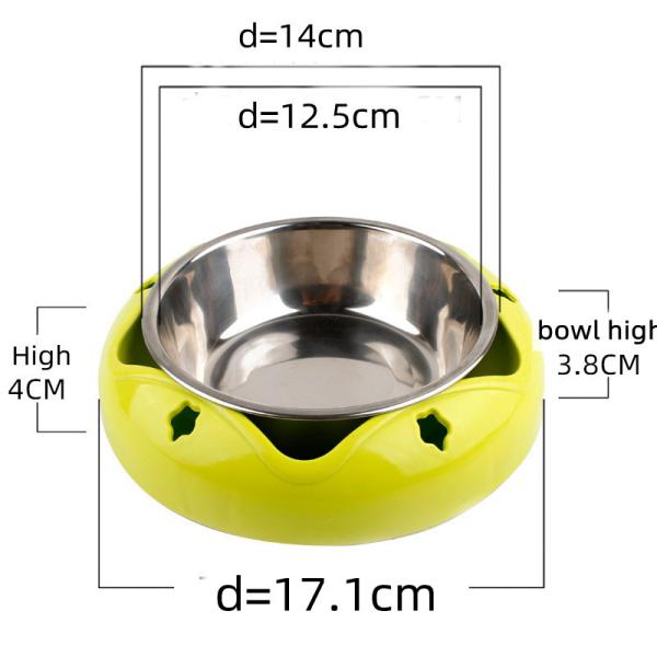 Pet Stainless Steel Dog Bowl Anti Slip For Drinking Water Food Basin