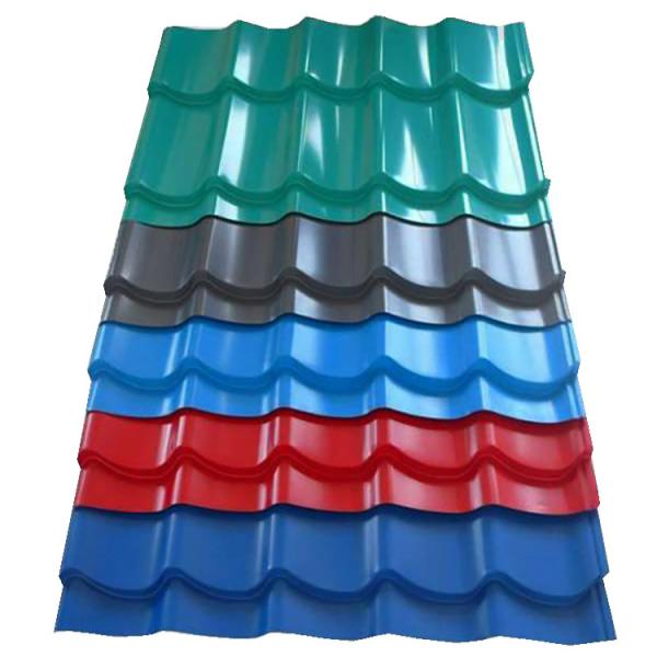 DX51D DX52D Q195 Corrugated Steel Roof Panel Colour Coated Roofing Sheets