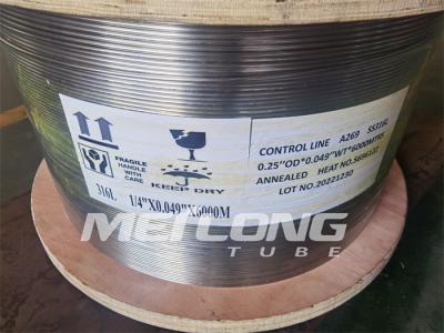 Hydrostatic Tested Chemical Injection Line 3 8 Stainless Steel Tubing Coil For Down Hole