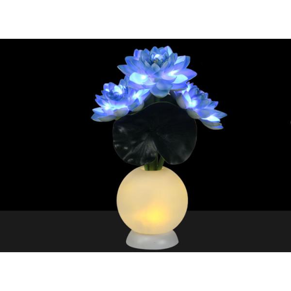 Simulation lotus lamp LED night light fake flower indoor living room bedroom ornamental decorative lamp
