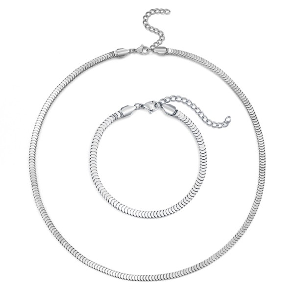 2024 Hot Selling Titanium Steel Necklace Bracelet Hiphop Punk Style Highend Clavicle Chain Design for Men and Women Necklace