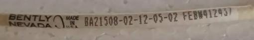 Bently Nevada 21508-02-12-05-02 7200 Proximity Transducer Systems 8mm Reverse Mount Probe