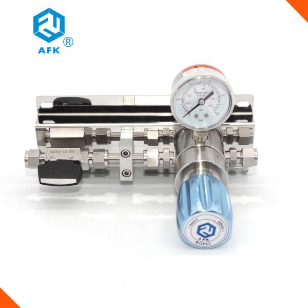 Regulador de pressão de alta pressão de aço inoxidável do painel de controle do gás do CO2 3000Psi