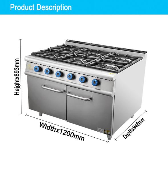 Forno de combustível a gás pesado com 150 kg N.W Alimentado por GLP/Gás Natural