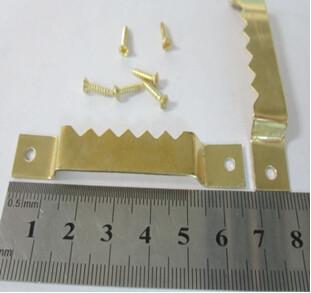 Sawtooth hanger for picture frame/Picture hanger and nail set