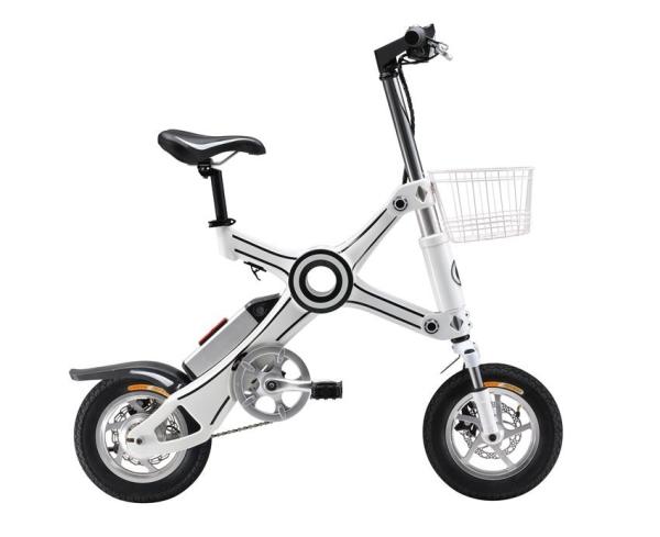 Max Range 40KM E Bike Folding Mini Electric Bike With 36V Voltage 8.5AH Lithium Battery