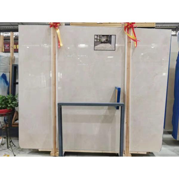 16mm Thickness Beige Marble Flooring Tile Crema Marfil Nizwz K3 Baiyulan